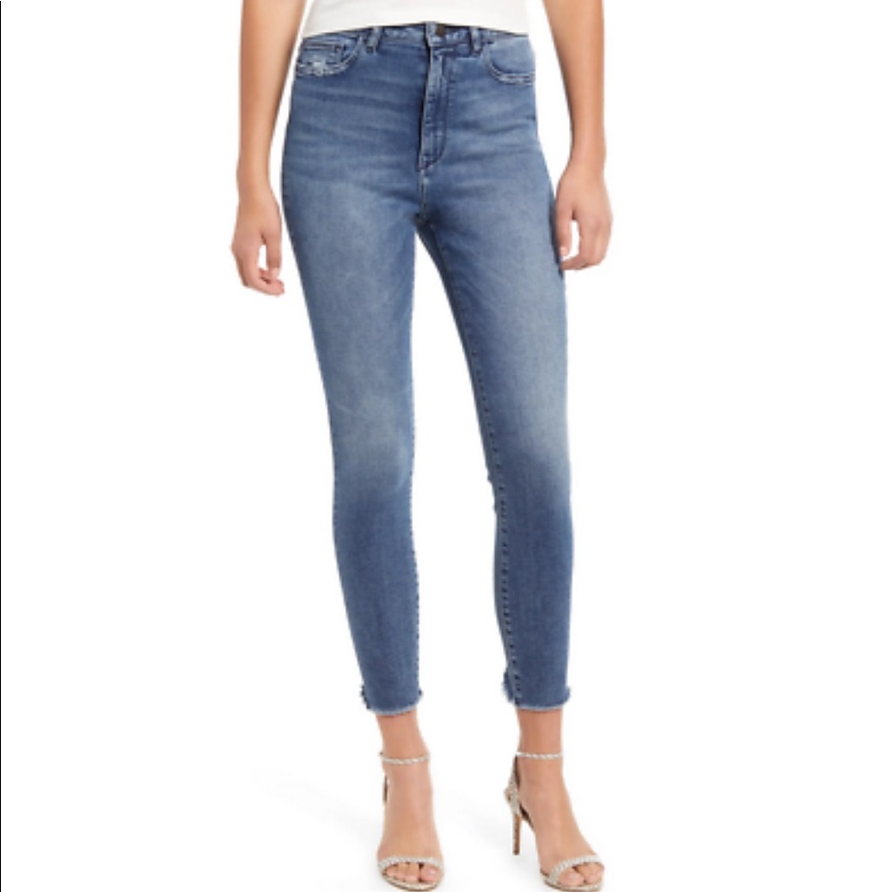 New DL1961 Chrissy Ankle Ultra High Rise Instasculpt Skinny Jean Seville sz 28